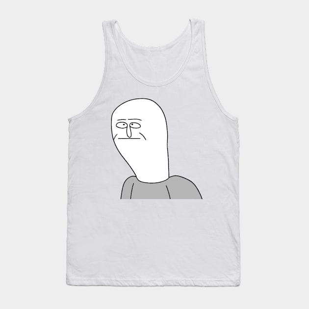 Bald Man Tank Top by LaserPewPew